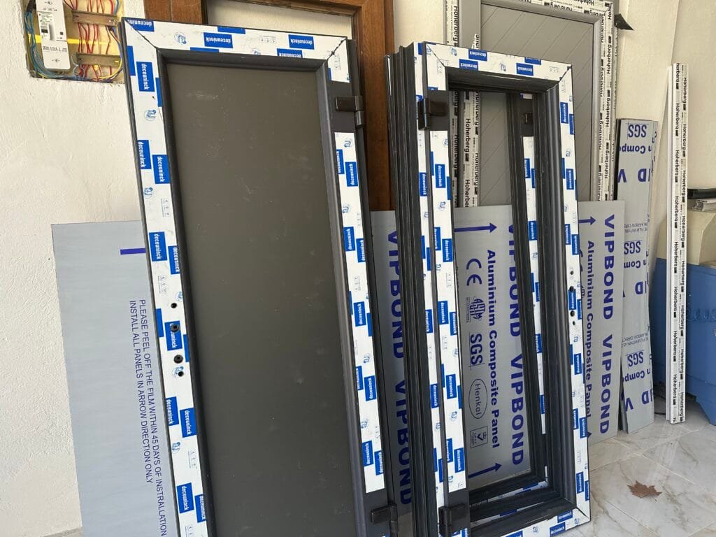 porte pvc gris antracite maroc