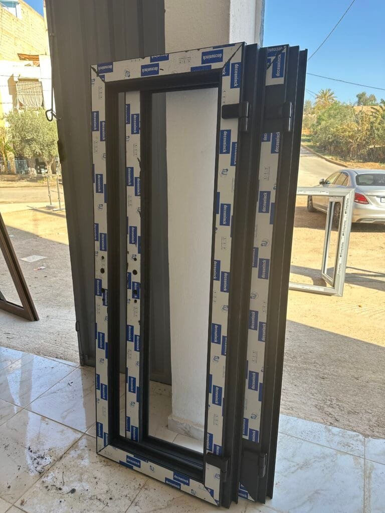 porte pvc gris antracite maroc