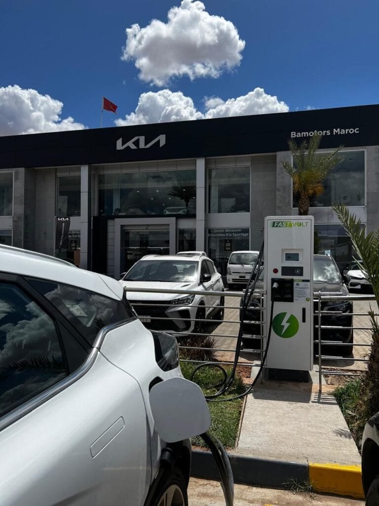 station de recharge pour voitures électrique au Maroc
