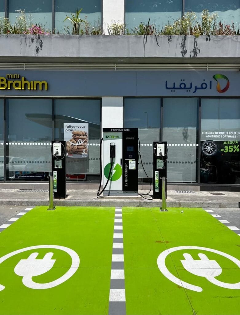 station de recharge pour voitures électrique au Maroc