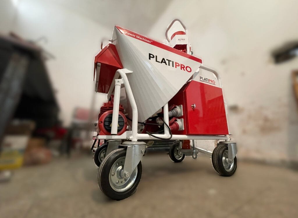 machine platre projeter