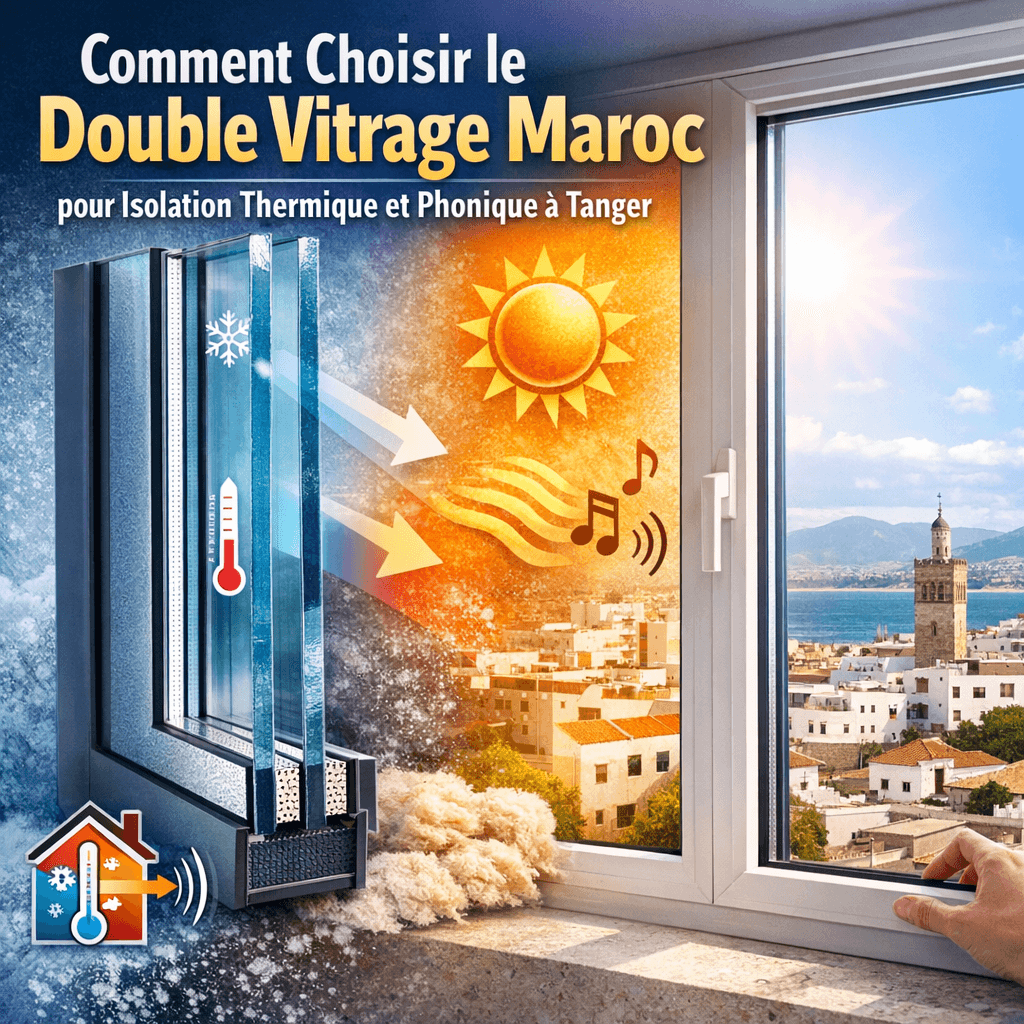 Double vitrage pour isolation à Tanger