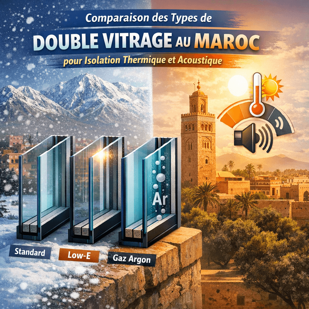 Types de Double Vitrage à Tanger