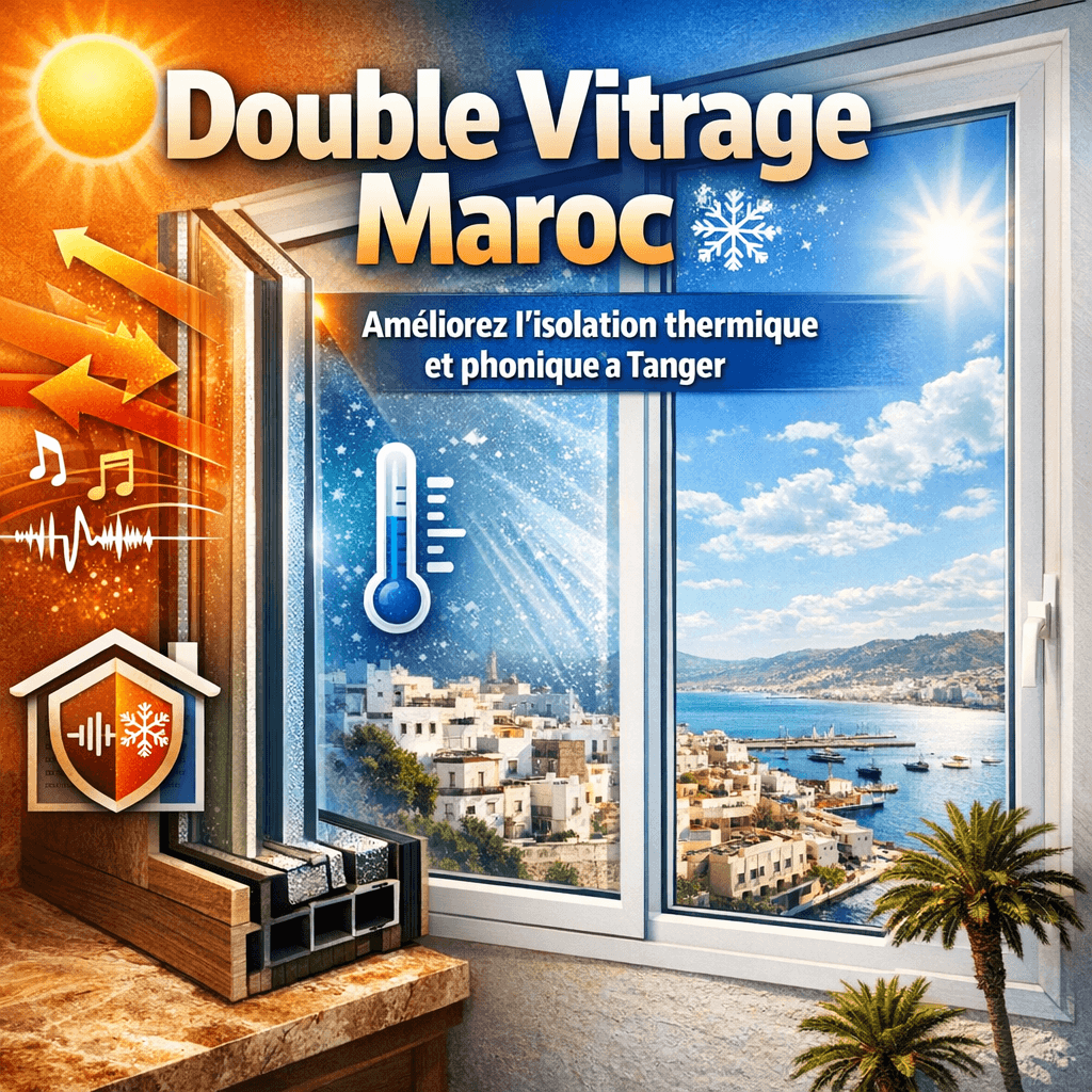 Double vitrage Maroc : Améliorez l’isolation à Tanger