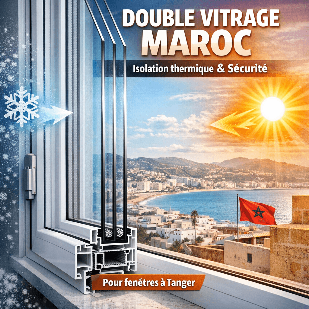 Double vitrage Maroc : Isolation fenêtres à Tanger