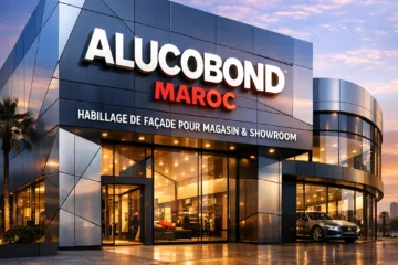 Habillage de Façade Alucobond Maroc pour Magasin et Showroom Moderne