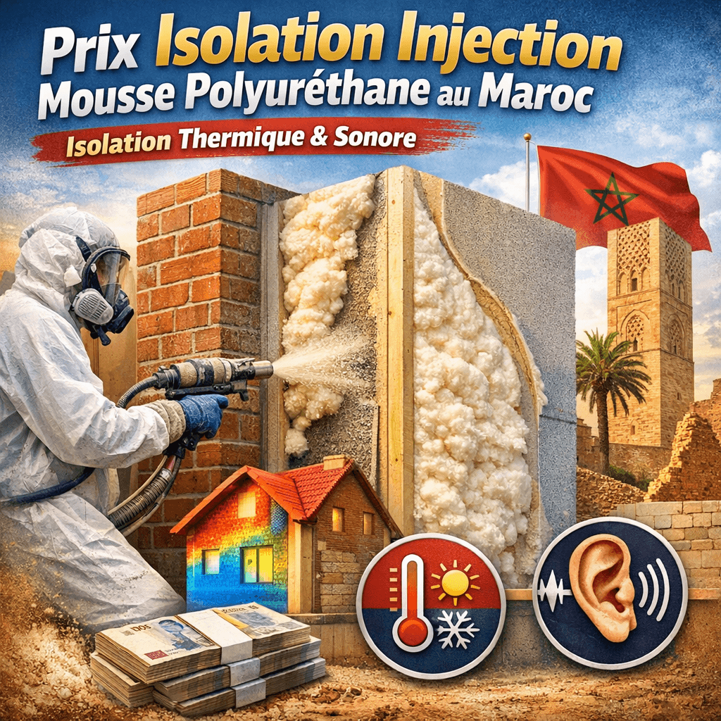 Prix Isolation Injection Mousse Polyuréthane au Maroc
