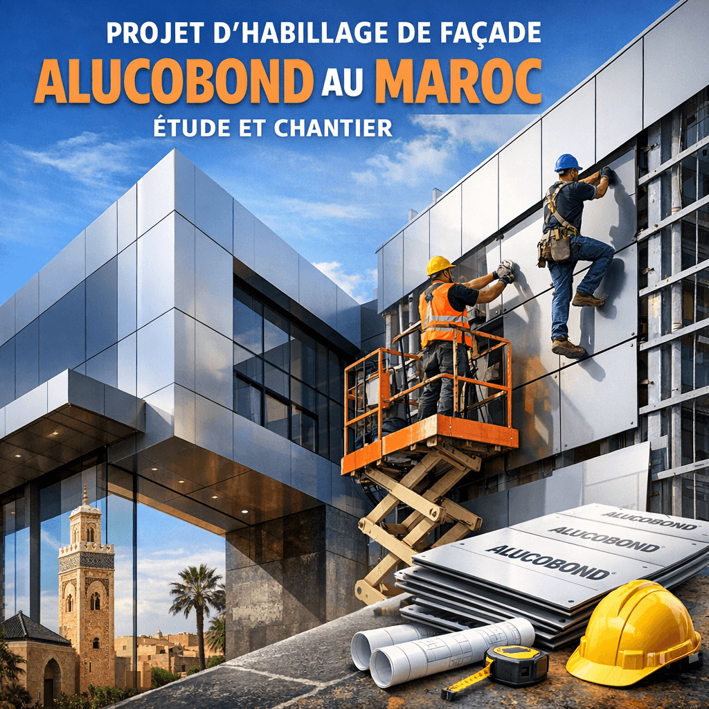 Projet d’Habillage de Façade Alucobond au Maroc : Étude et Chantier